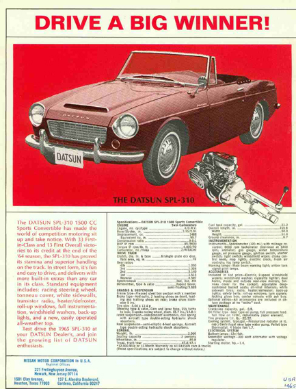 Datsun Fairlady: 1965